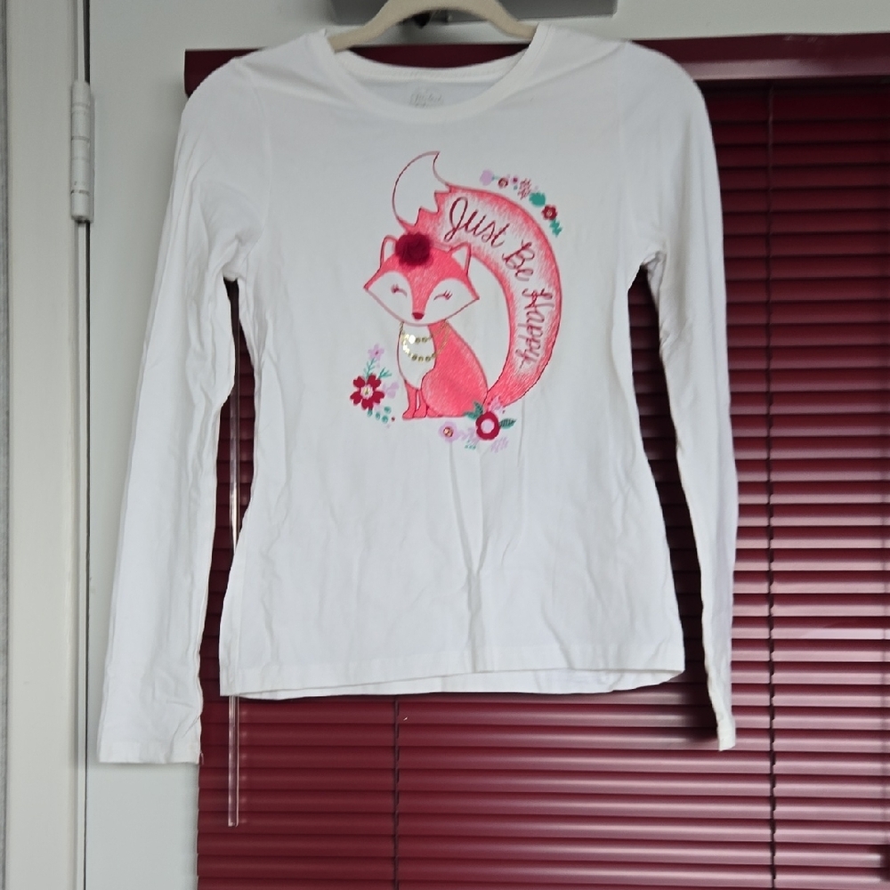White Girls Shirt with Fox Design